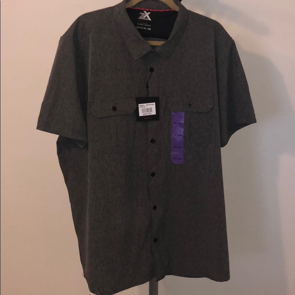 Men casual bottom down shirt